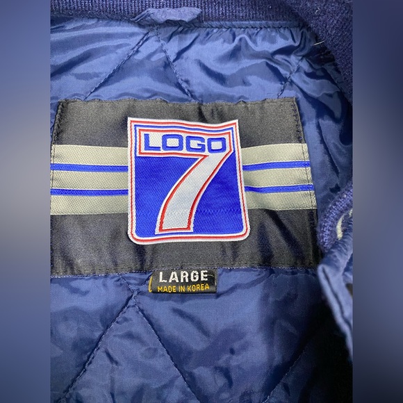 Vintage Logo 7 90’s Super Bowl XXVII Cowboys vs Bills Puffer Jacket Men Sz Large - Picture 7 of 14